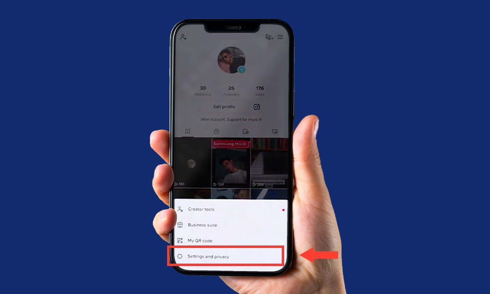setting and privacy on tiktok